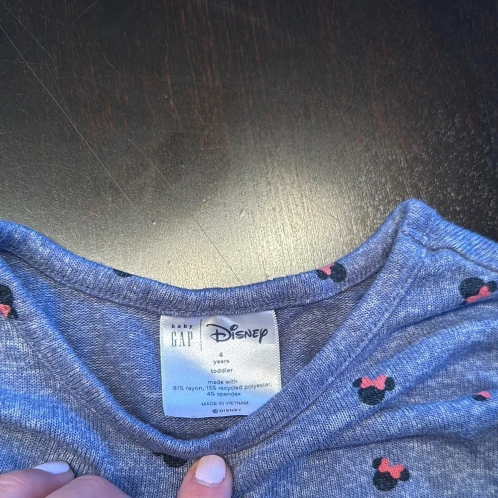 GAP Blue Kids Sweater shirt with Minnie Mouse